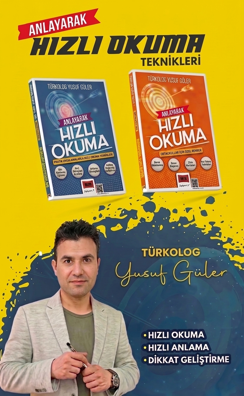 Anlayarak Hızlı Okuma Teknikleri — Türkolog Yusuf Güler afişi